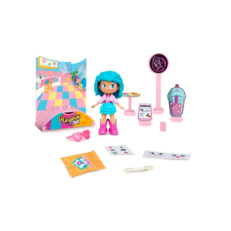 Pinypon TOP Foodie Girl Studio - Set de Figuras y Accesorios