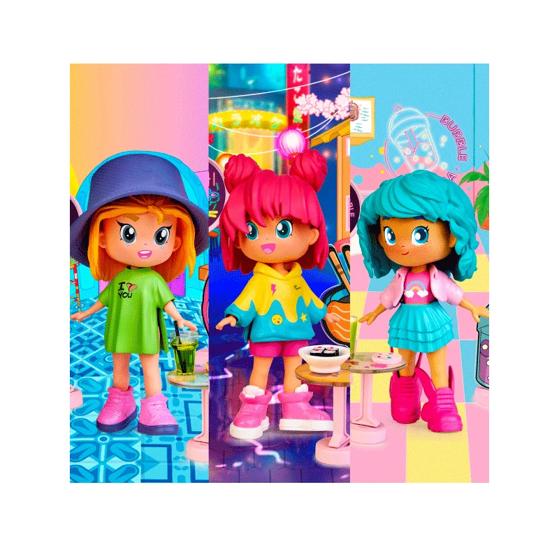 Pinypon TOP Foodie Girl Studio - Set de Figuras y Accesorios