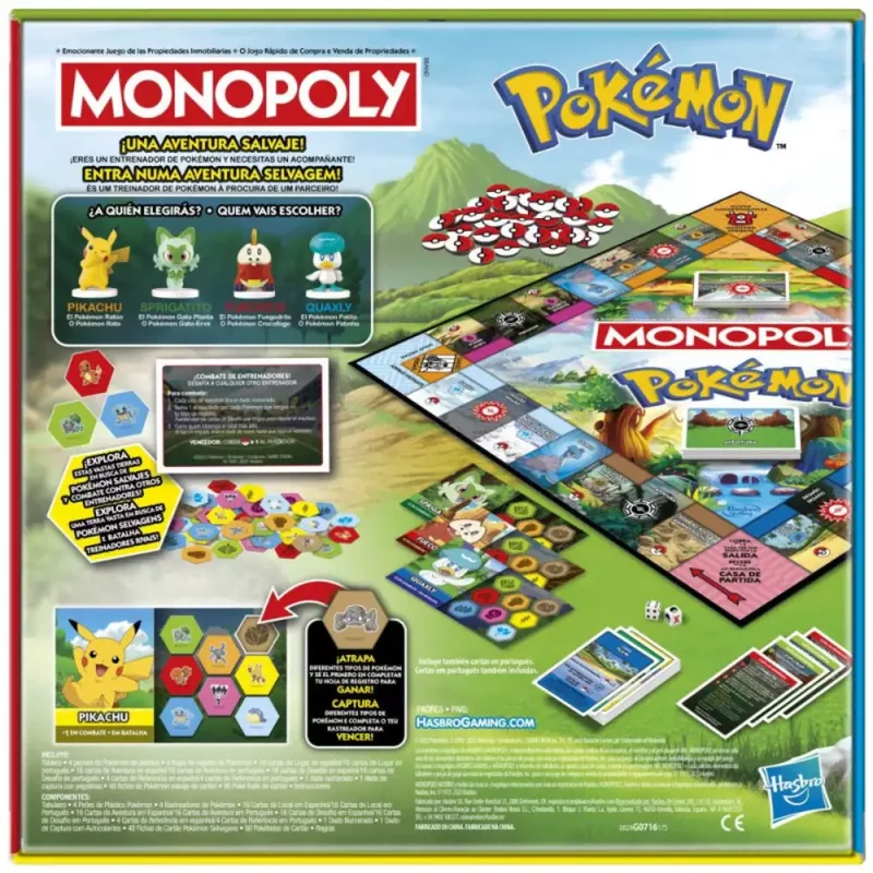 Monopoly Pokémon Juego de Mesa HASBRO