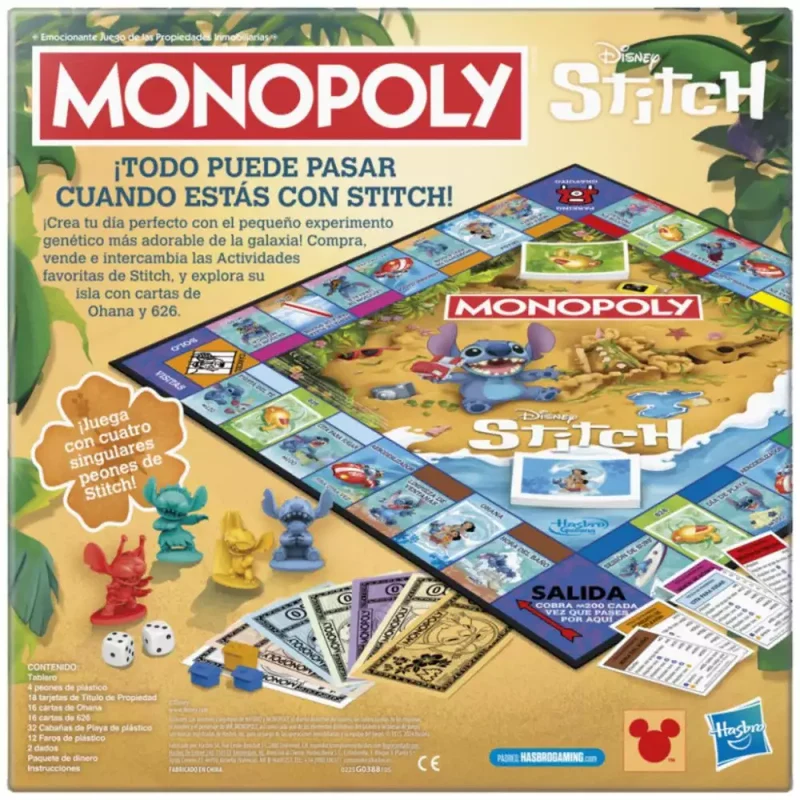 Monopoly Stitch Juego de mesa Hasbro