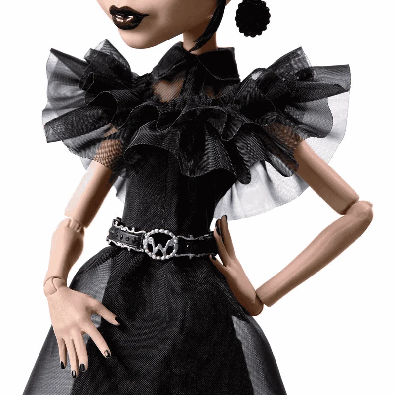 Monster High Muñeca Coleccionable Miércoles Addams Rave´N de Monster High