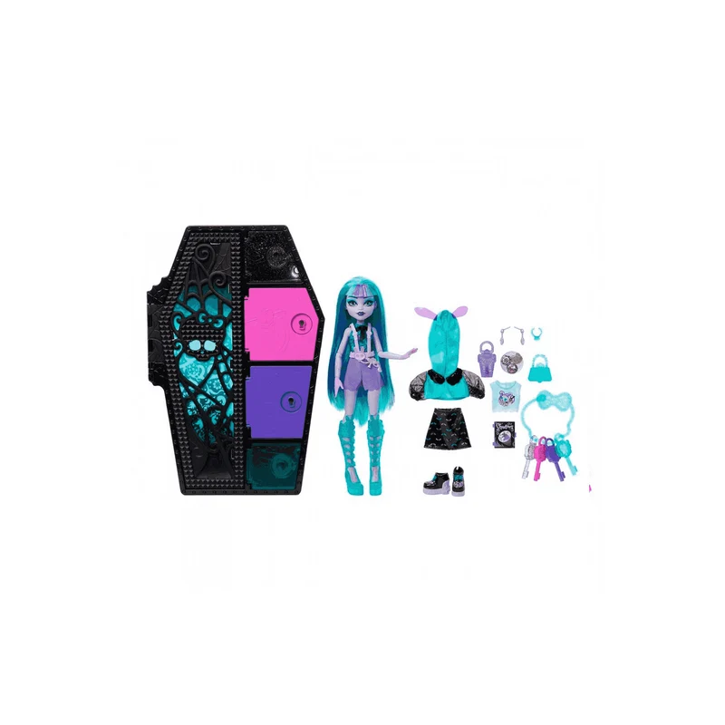 Monster High Twyla Muñeca de moda Skulltimate Secrets Neon Frights