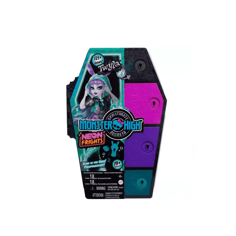 Monster High Twyla Muñeca de moda Skulltimate Secrets Neon Frights
