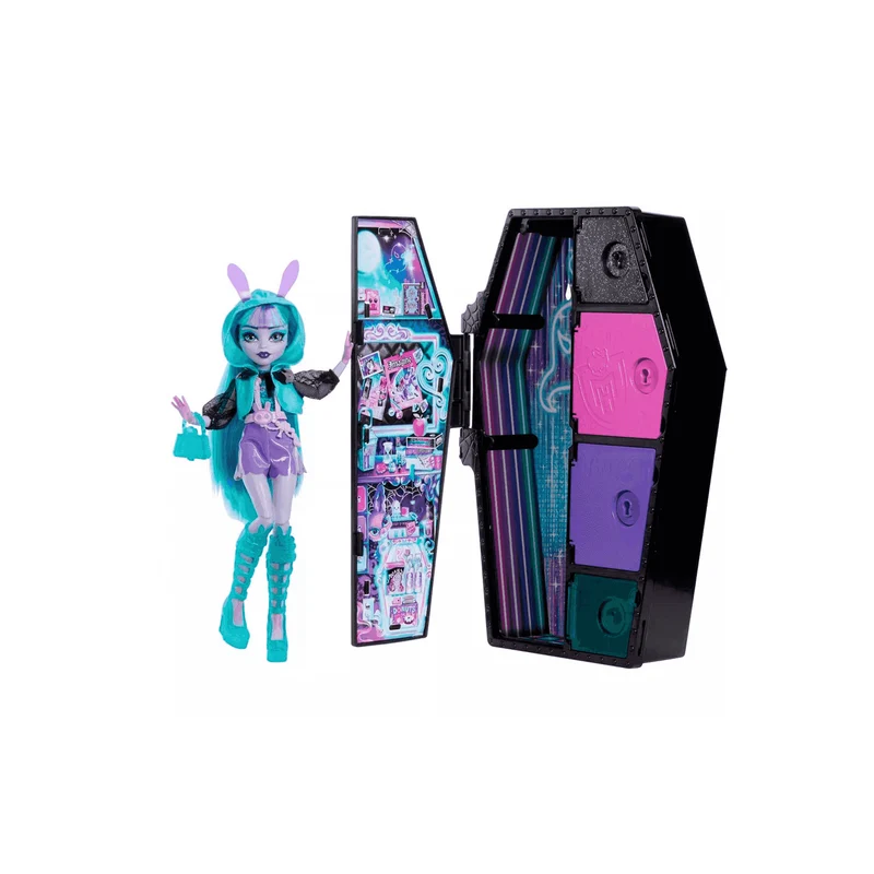 Monster High Twyla Muñeca de moda Skulltimate Secrets Neon Frights