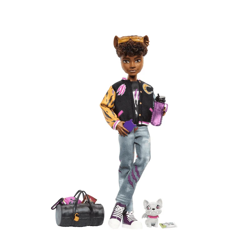 Monster High Clawd Wolf Muñeco articulado con mascota y accesorios de moda