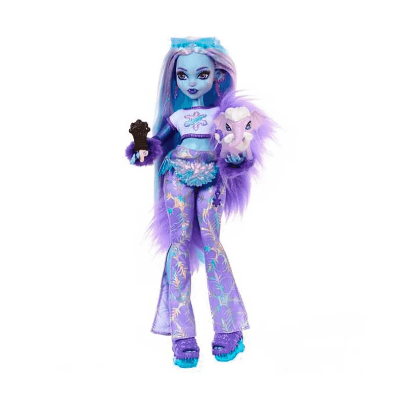 Monster High Abbey Bominable Muñeca articulada con mascota y accesorios de moda