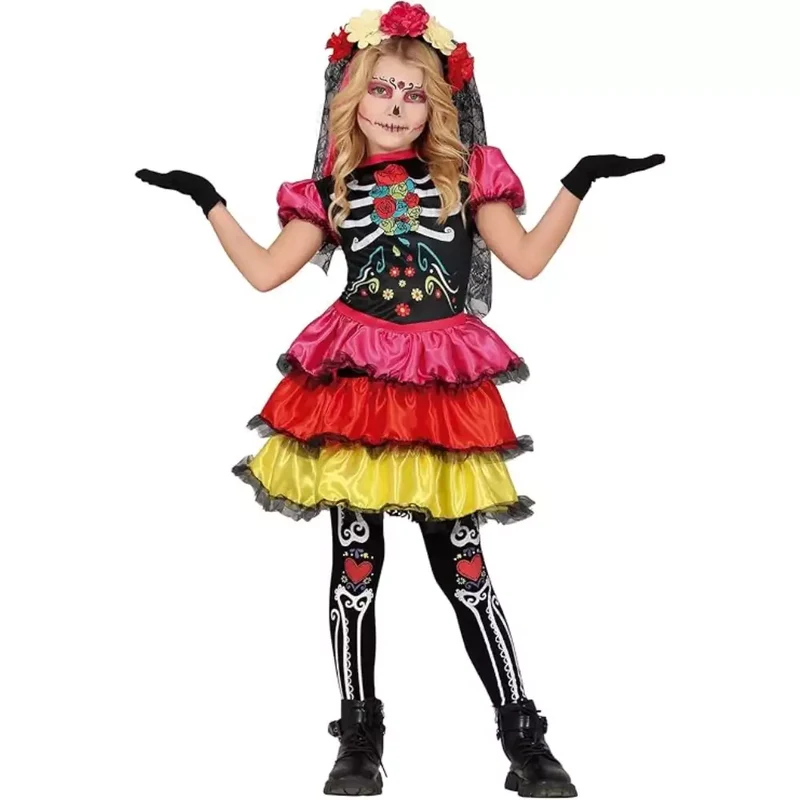 Disfraz Catrina Infantil T. 10-12