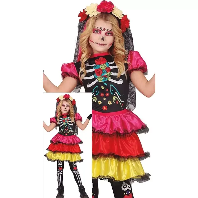Disfraz Catrina Infantil T. 10-12