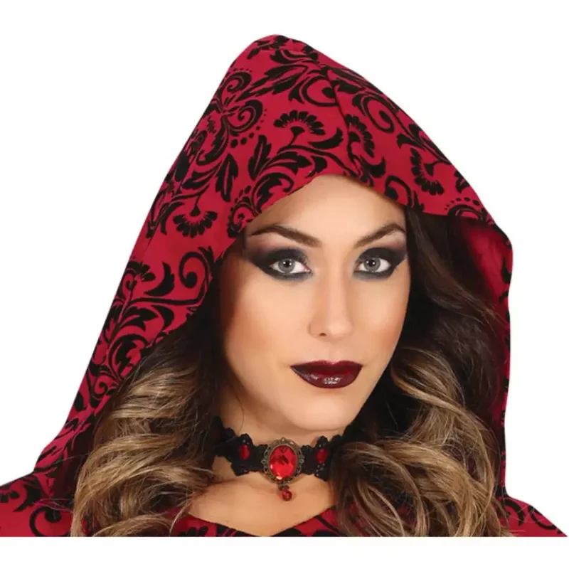Disfraz Red Hooded Witch AD T. Única