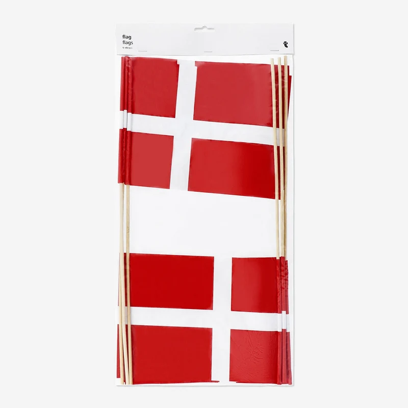 Flag. Denmark. 6 pcs