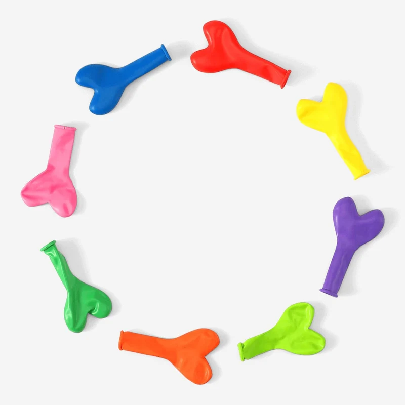 Multi coloured heart balloons - 20 pcs