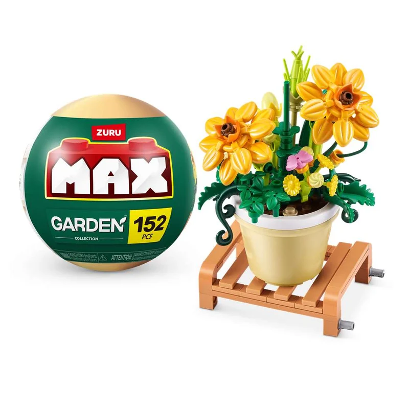 Cápsula Sorpresa MAX Garden con Bloques de Construcción