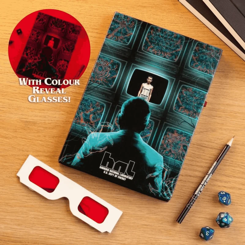 Cuaderno A5 Stranger Things Hawkins Lab con Lápiz y Gafas