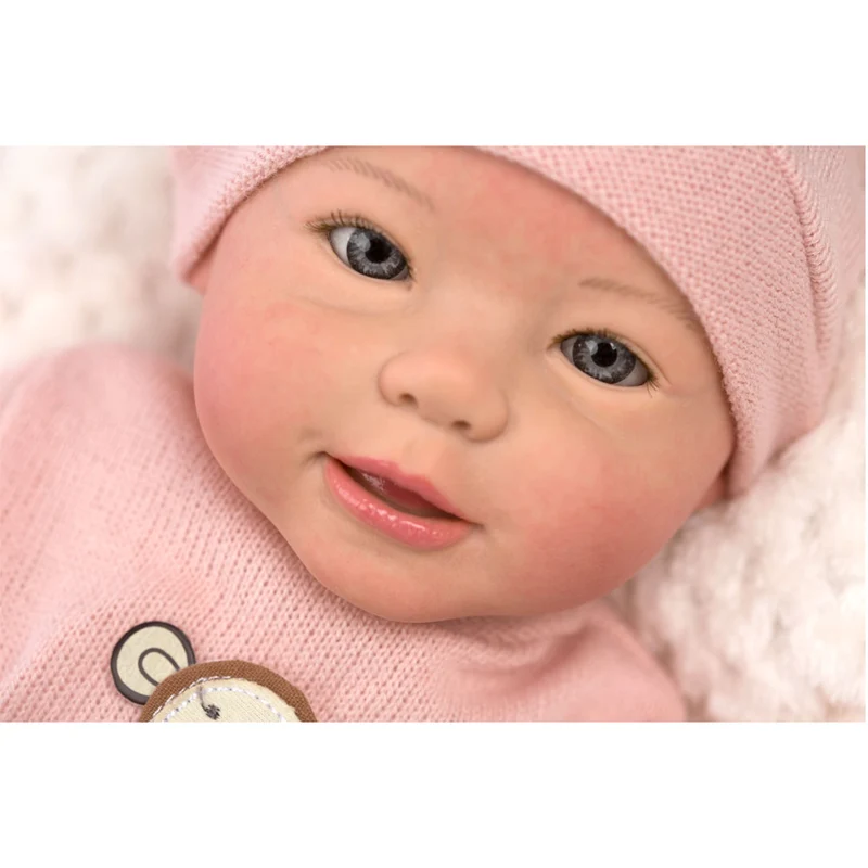 Muñeca Reborn Sofia con Pelele Rosa 46 cm