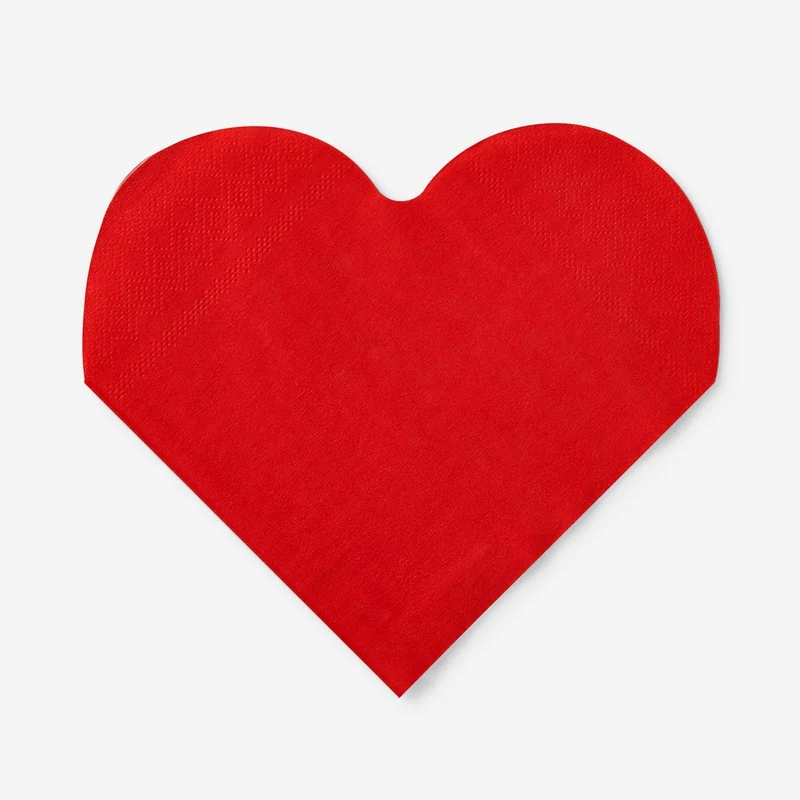 Heart Napkins - 10 pcs