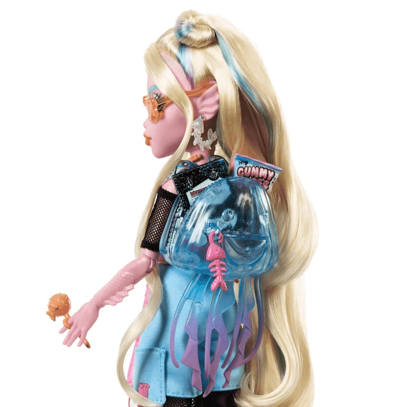 Monster High Muñeca Lagoona Blue de Monster High con Mascota Neptuna y Accesorios