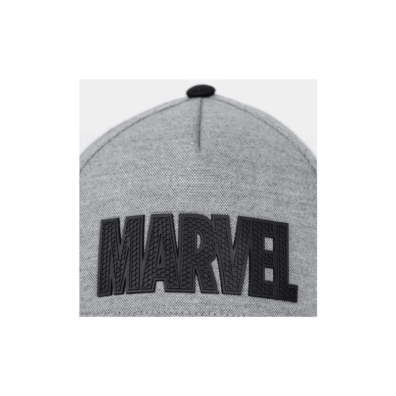 Gorra Logo Marvel con visera curvada gris adulto