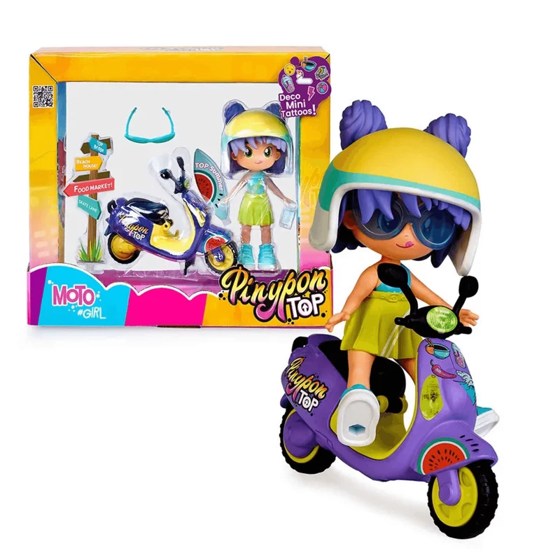 Pinypon Top Moto Girl