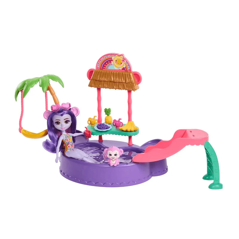 Enchantimals Tropical Pool Set + Monkey Doll
