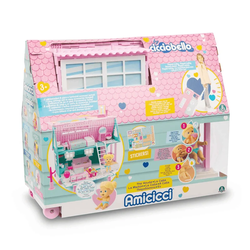 Casa de los bebés Amicicci Rosa