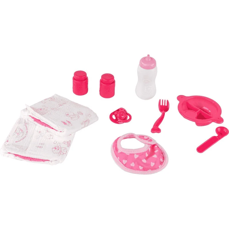 Accesorios Peque Bebé PequeBB con biberón, chupete y utensilios de cuidado (3+)