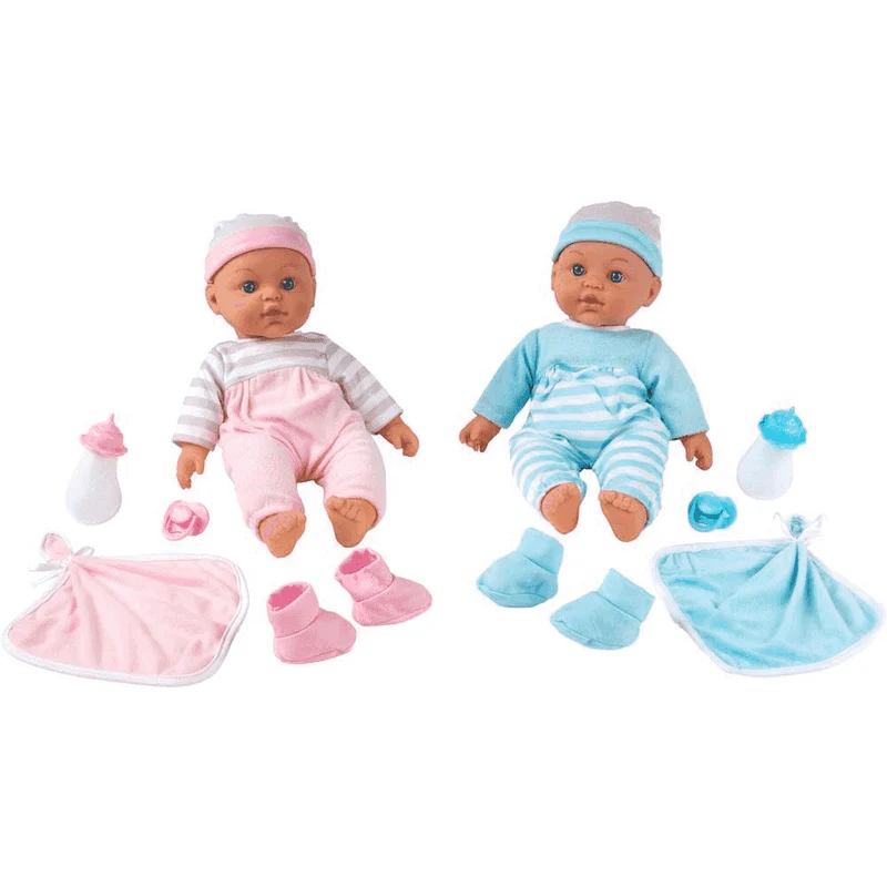 Gemelos blanditos PequeBB con dos muñecos bebé de 41 cm (2+)