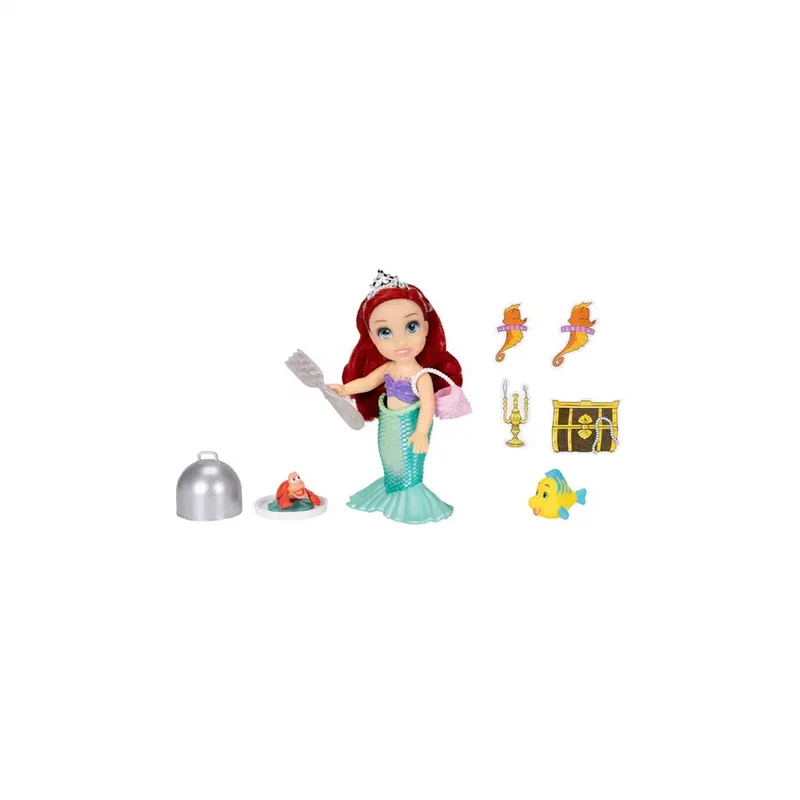 Set Regalo Muñeca Ariel Mar y Tierra La Sirenita Disney 15 cm