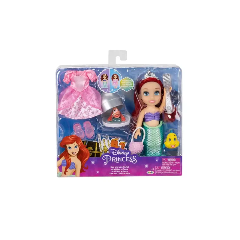 Set Regalo Muñeca Ariel Mar y Tierra La Sirenita Disney 15 cm