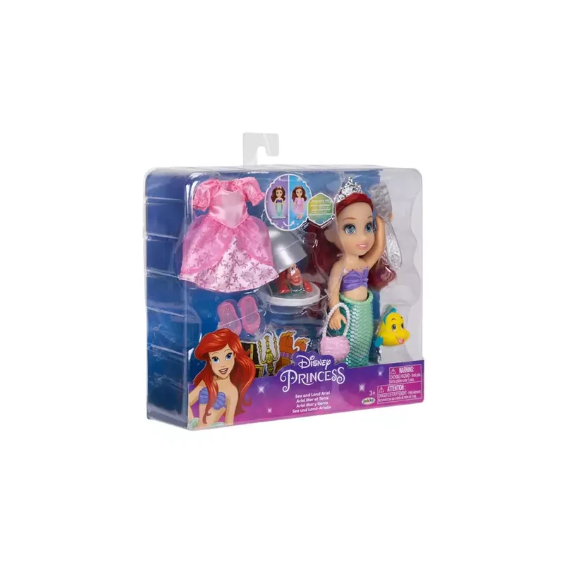 Set Regalo Muñeca Ariel Mar y Tierra La Sirenita Disney 15 cm