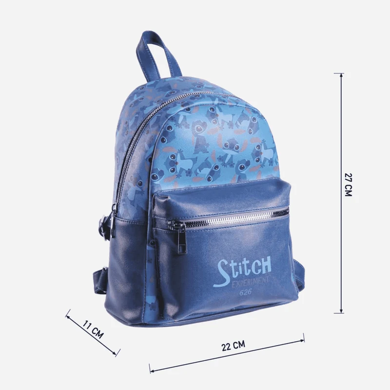 Mochila Casual de Polipiel con diseño de Stitch