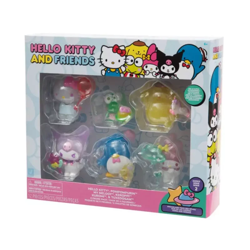 Hello Kitty Pack 6 Figuras 5 cm surtidas