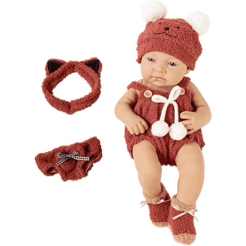 Bebé AnimalitosPequeBB – Muñeco de 33 cm con traje de animalitos (18m+)