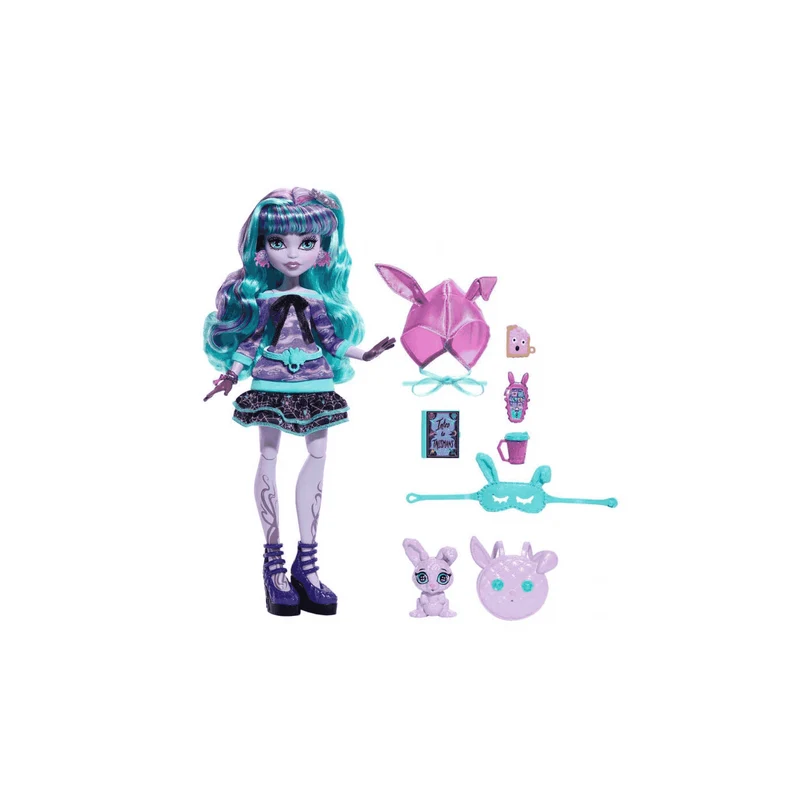 Muñeca Twyla Fiesta Pijama Monster High 25Cm
