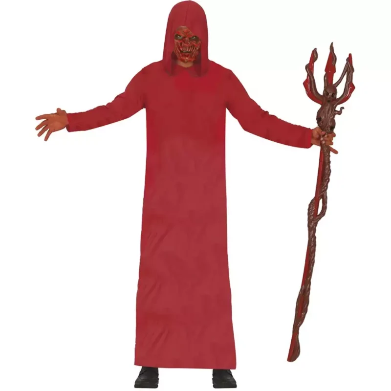 Disfraz Tunica Capucha Roja Ad T. Unica