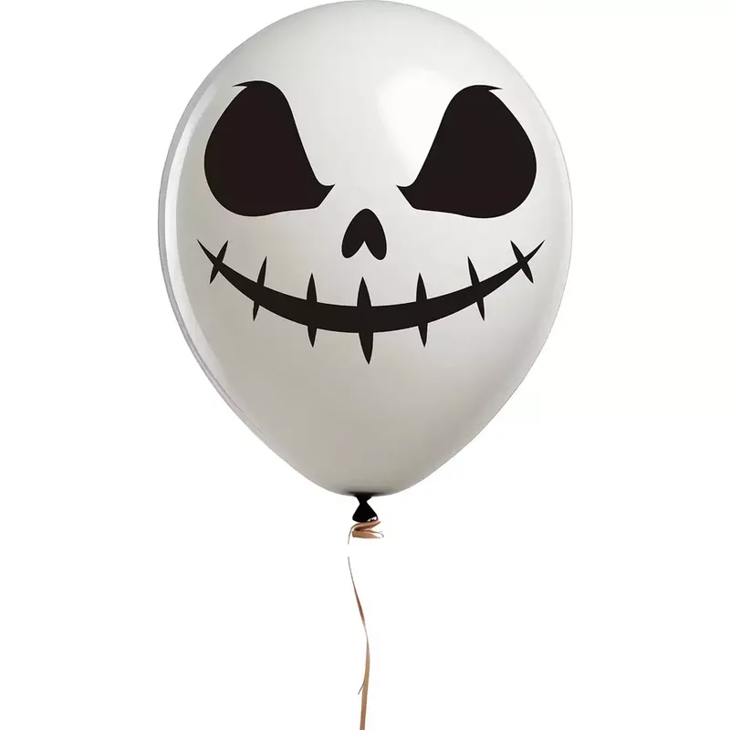 Pack 10 Globos Blancos Fantasma 30 cm