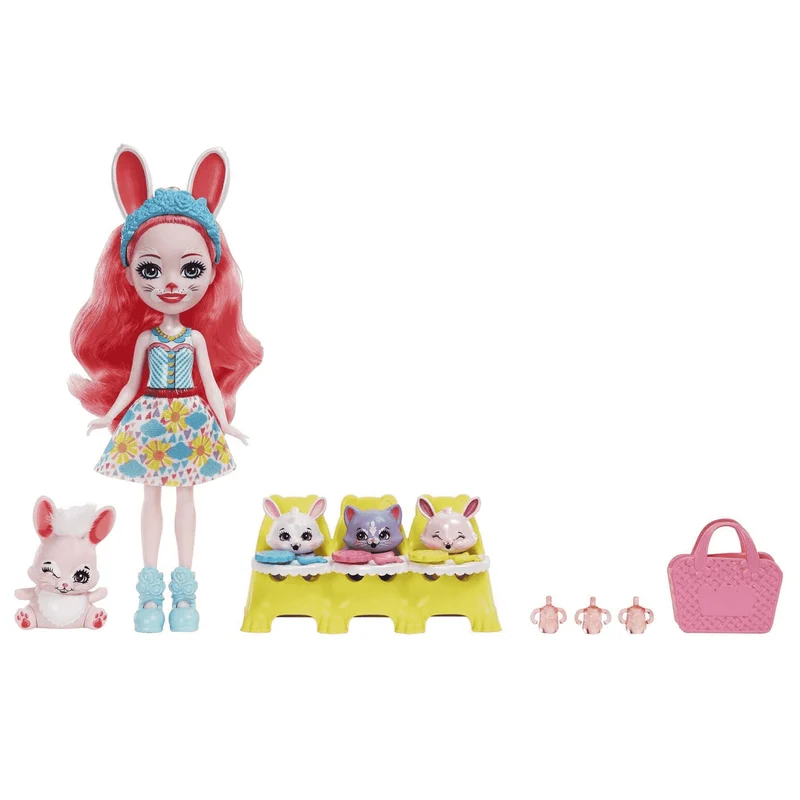 Enchantimals Baby BFFs Bree Bunny Muñeca con mascotas 4 años