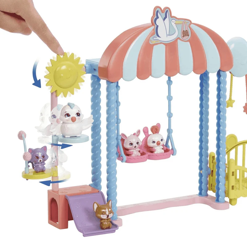Enchantimals Baby BFFs Guardería Starley Stork Muñeca y set 4 años