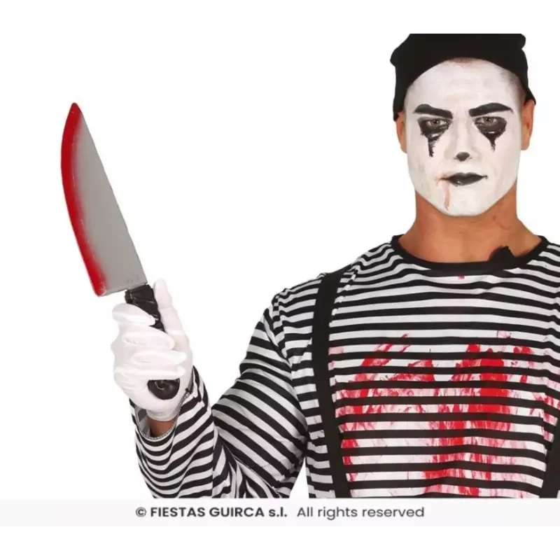 Cuchillo sangriento de Hallowen 37 cm plástico