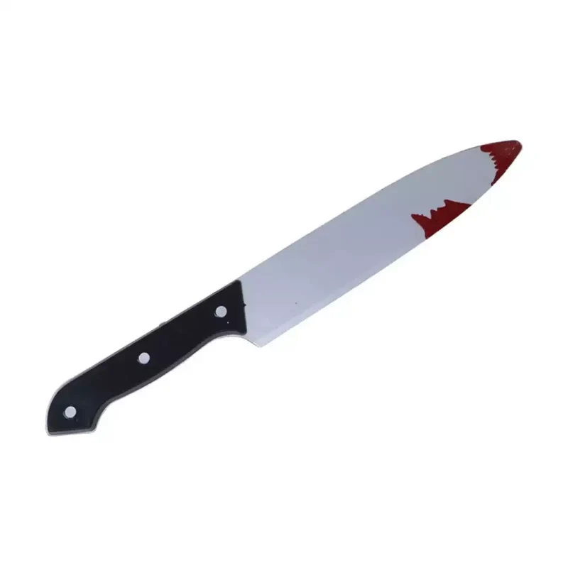 Cuchillo Sangriento de broma 30 cm plástico