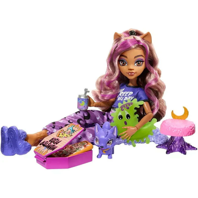 Muñeca Clawdeen Wolf Fiesta Pijama Monster High 25Cm