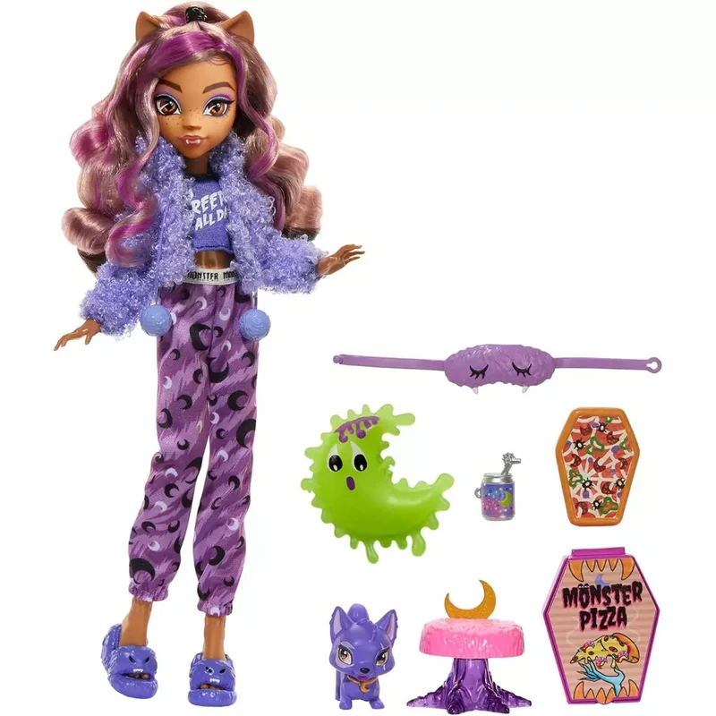 Muñeca Clawdeen Wolf Fiesta Pijama Monster High 25Cm