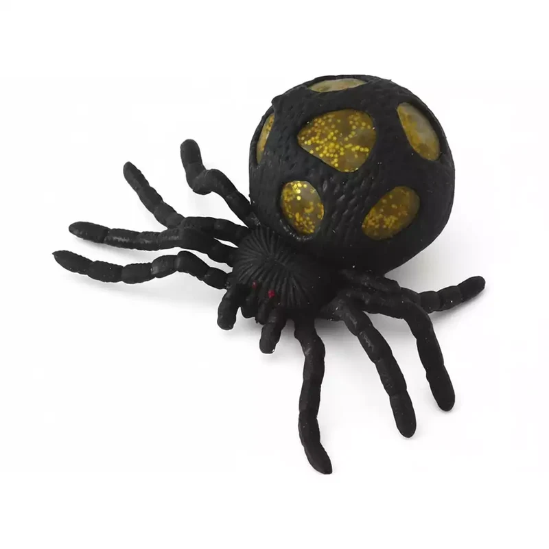Araña Halloween Elástica Con Huevos 14x10 cm