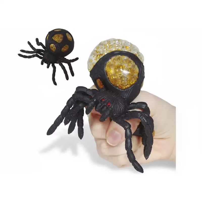 Araña Halloween Elástica Con Huevos 14x10 cm