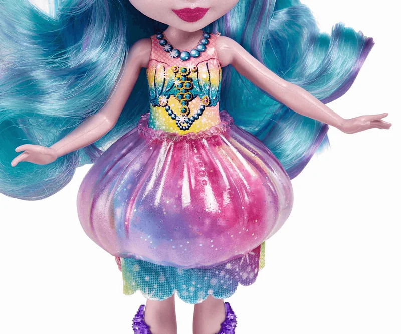 Royal Enchantimals Ocean Kingdom Muñeca Jelanie Jellyfish con mascota 4 años