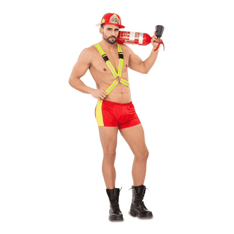 Disfraz de Bombero adulto talla XL