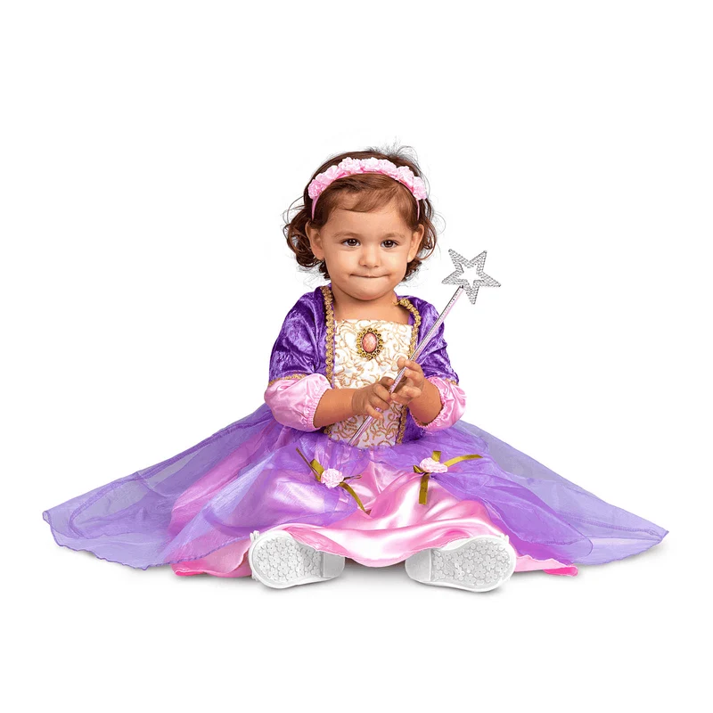 Disfraz de Princesa morada 12-24 meses bebé