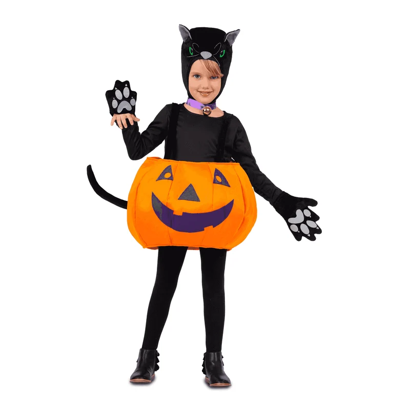 Disfraz de Gato calabaza one size child infantil talla TALLA ÚNICA