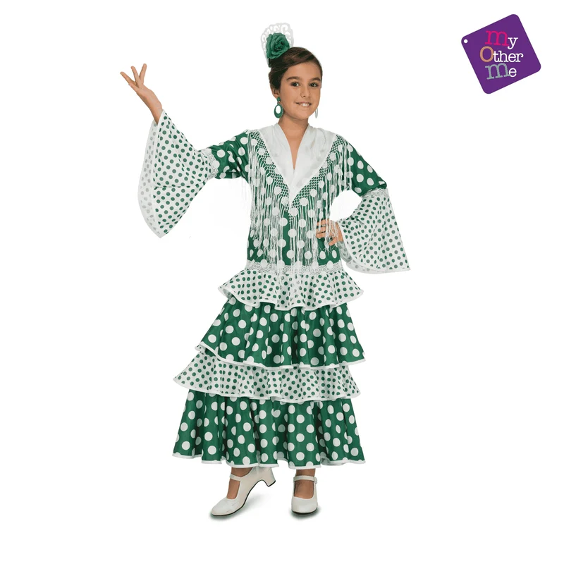 Disfraz de Flamenca feria 5-6 años infantil