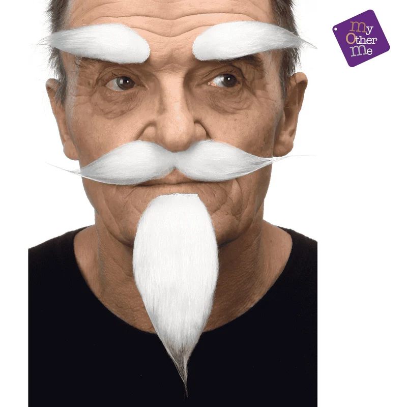 Bigote Cejas, barba, bigote, perilla para disfraz