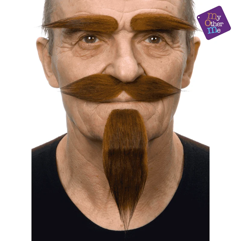 Bigote Cejas, barba, bigote, perilla para disfraz